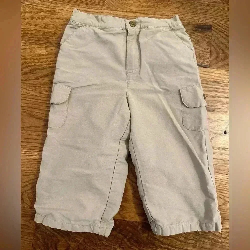 Janie and Jack lined khaki pants 12-18 months